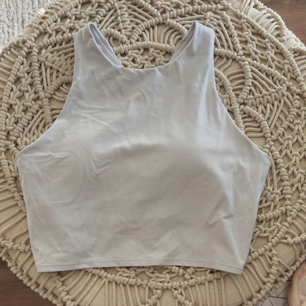 Athleta Conscious Crop Bra in White
